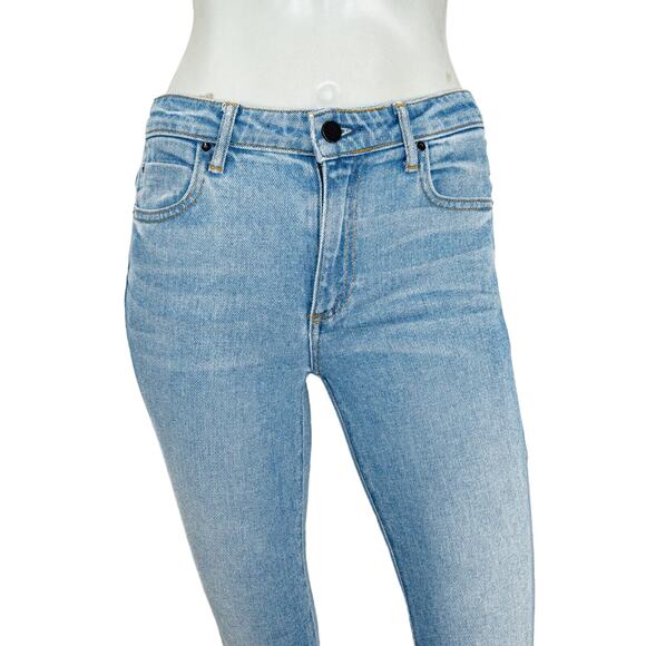 DENIM x Alexander Wang skinny ankle Jeans Light indigo Fade Size 25 - Picture 8 of 10